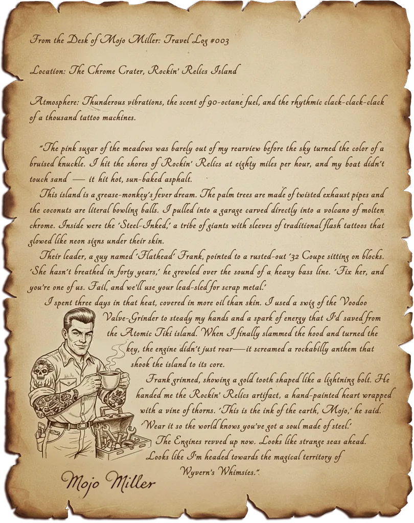 Rockin' Relics Island field notes